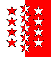 Valais Flagge